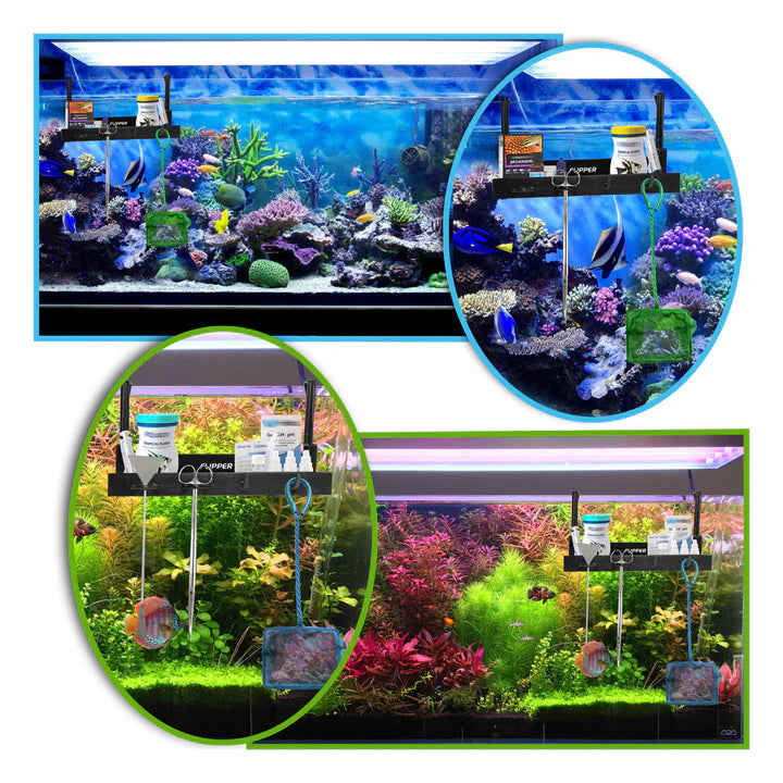 Flipper Tank Buddy Workspace and Utility Tray for Rimless Aquariums