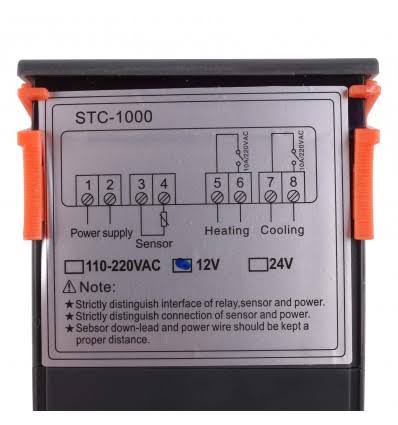 STC 1000 Digital Temperature Controller - 2kw